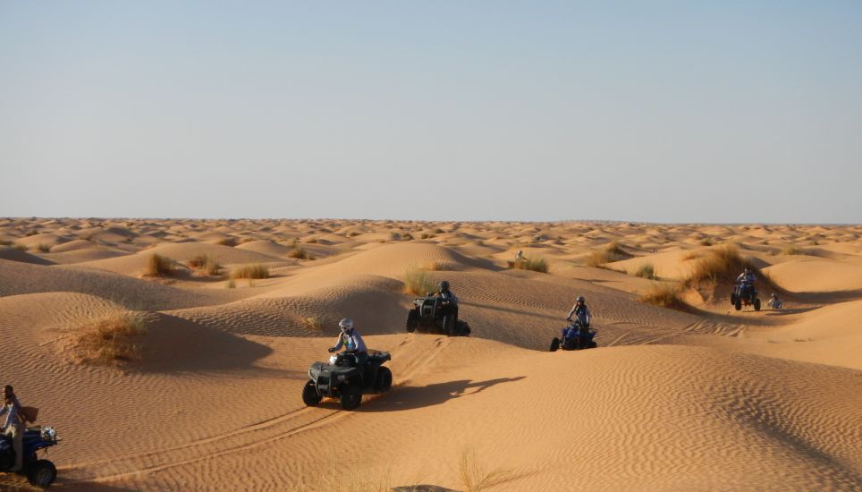 Bound for the boundless Tunisian desert