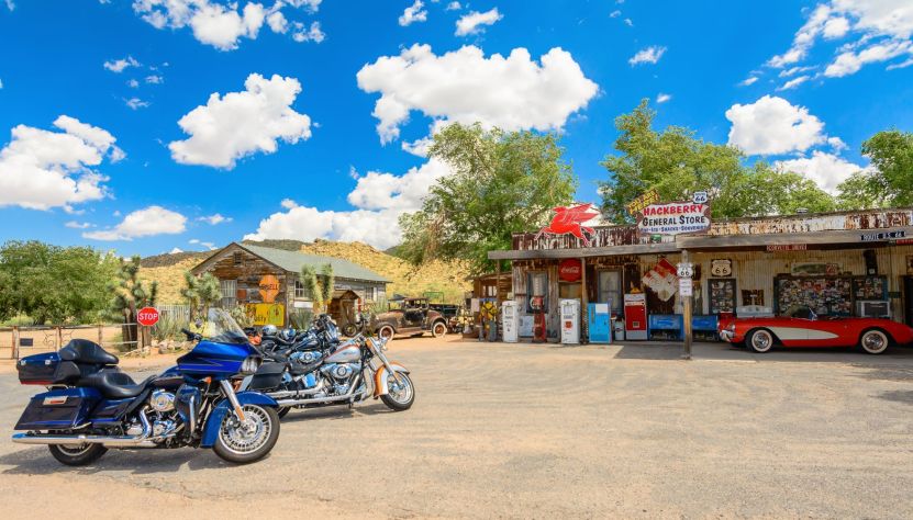 La mythique Route 66 à moto