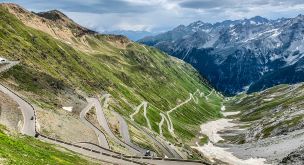 The legendary roads of the Alps by motorcycle