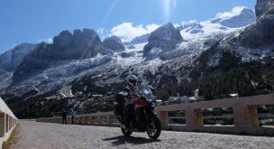The legendary roads of the Alps by motorcycle