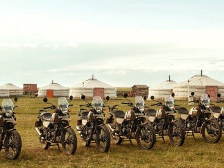Product Motorcycle trip into the heart of the Mongolian steppes. Image