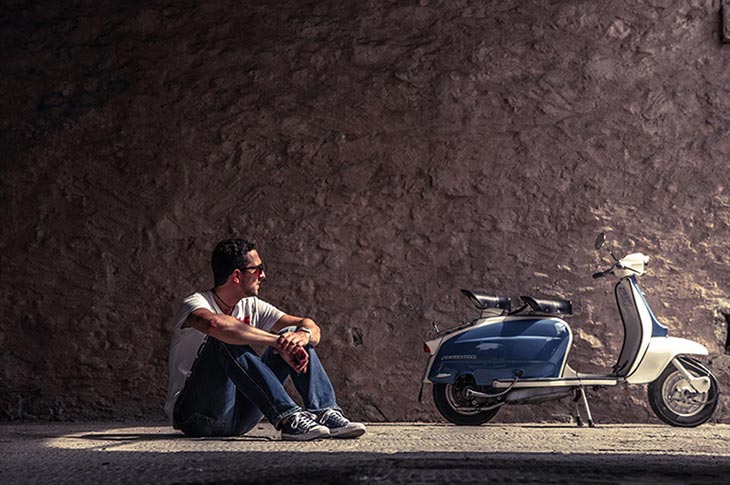 véhicule vintage my cool scooter planet ride