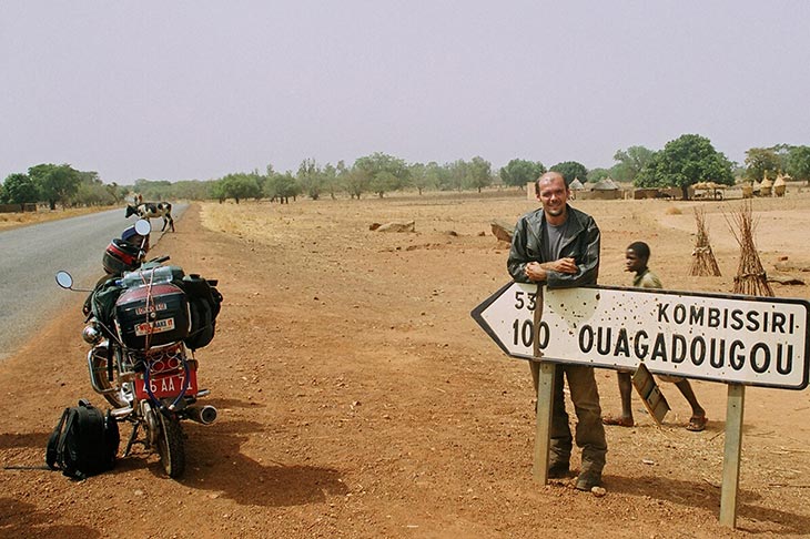 Motorcycle trip to Africa Fabrice Busst Planet Ride