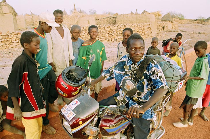 Motorcycle trip to Africa Fabrice Busst Planet Ride